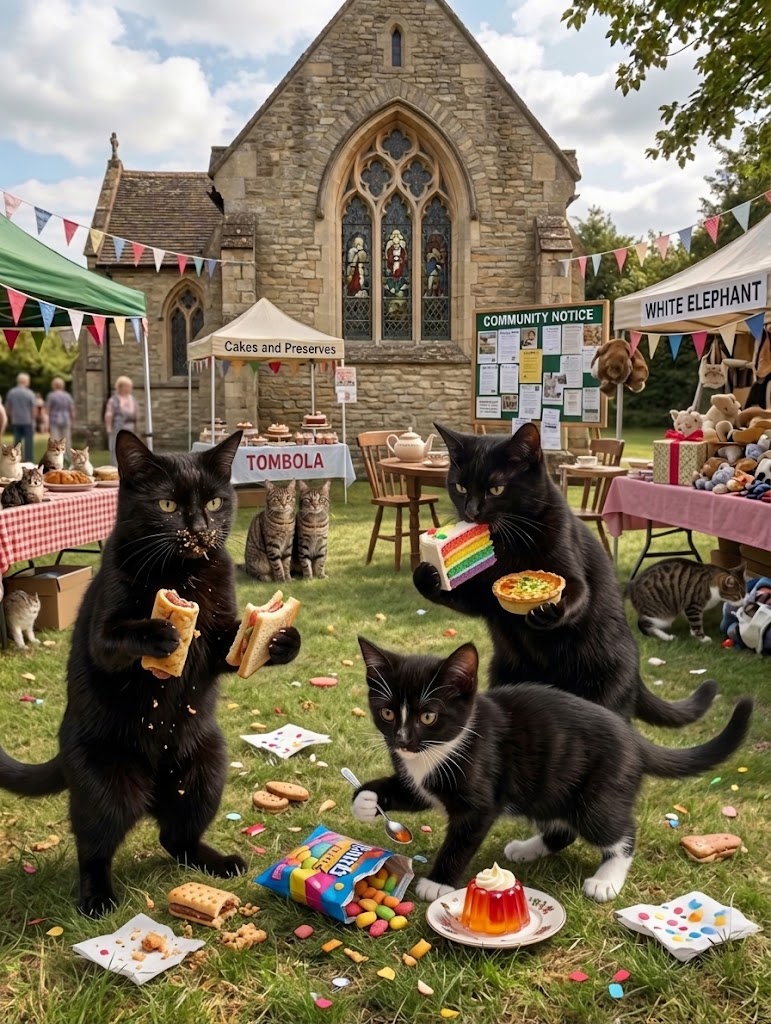 The parish fete in full swing